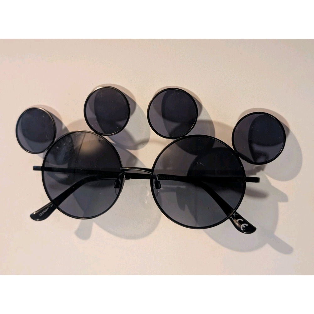 Disney Parks Mickey Mouse Ear Icon Sunglasses Adult Black Frames